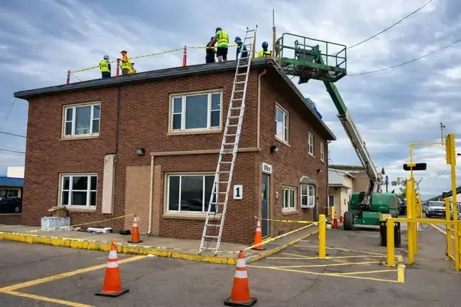 Commercial Flat Roof Install 3-1-1
