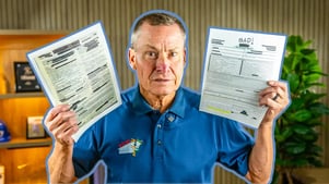 J Bretz with two equally confusing and bad roofing contracts, he looks very frustrated not knowing all the details to each contract