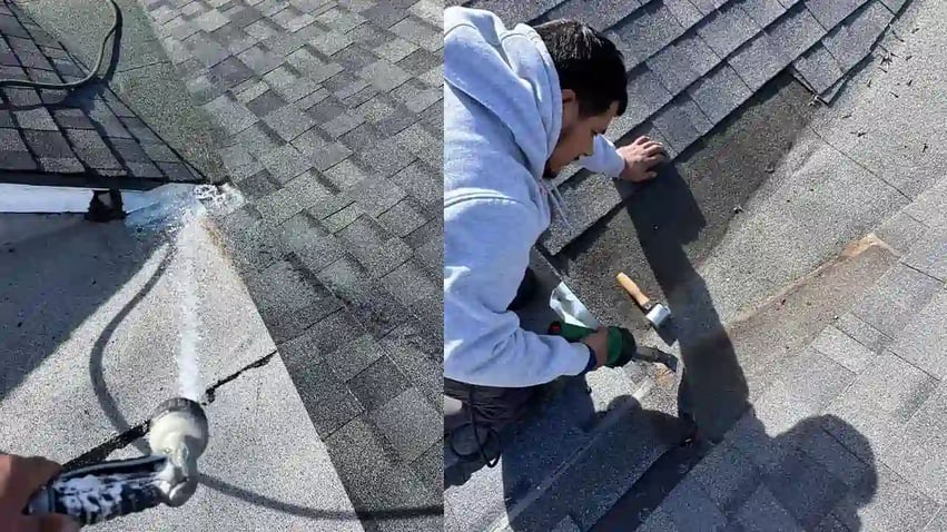 Water Test_aspahlt shingle roof