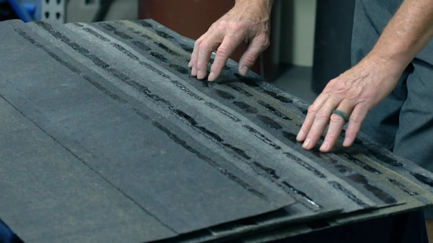 backs of shingles