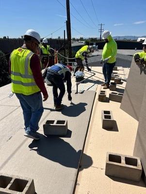 commercial flat roof membrane installation