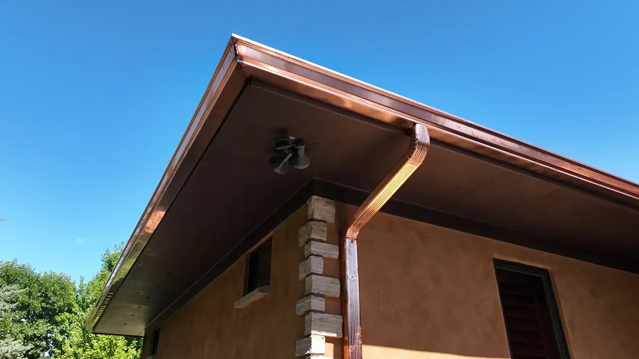 copper gutters