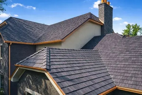 denver modern roof replacement copper gutters excel roofing