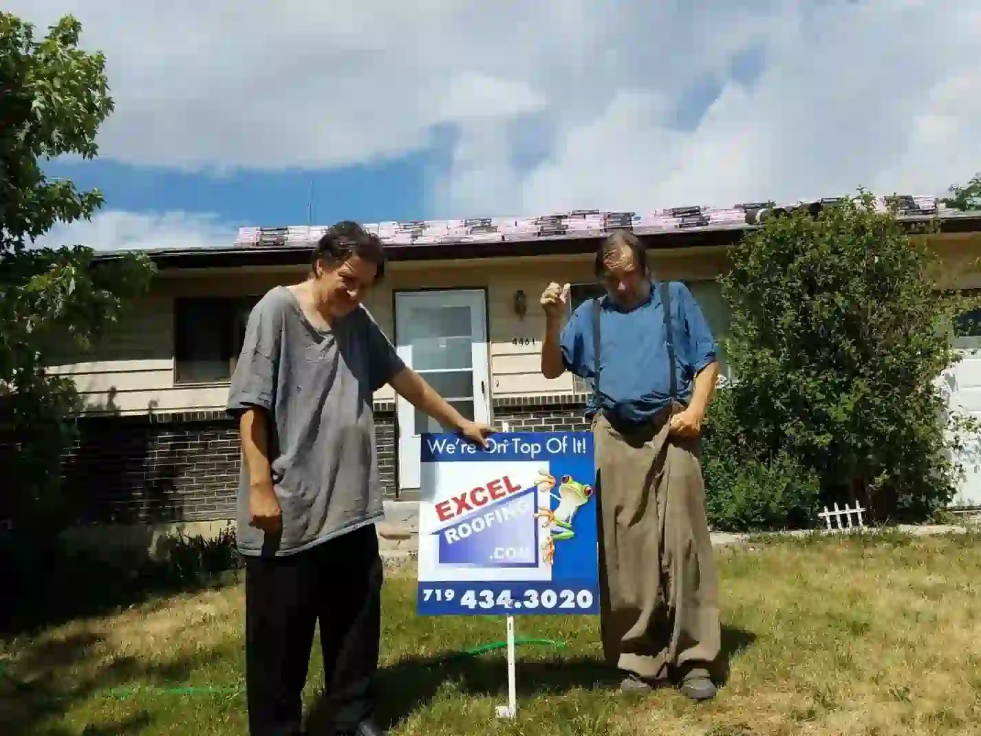 Family helped by excel roofing
