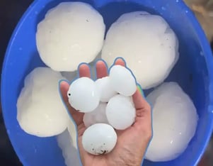 large hail found in ft morgan colorado on june 24th 2026