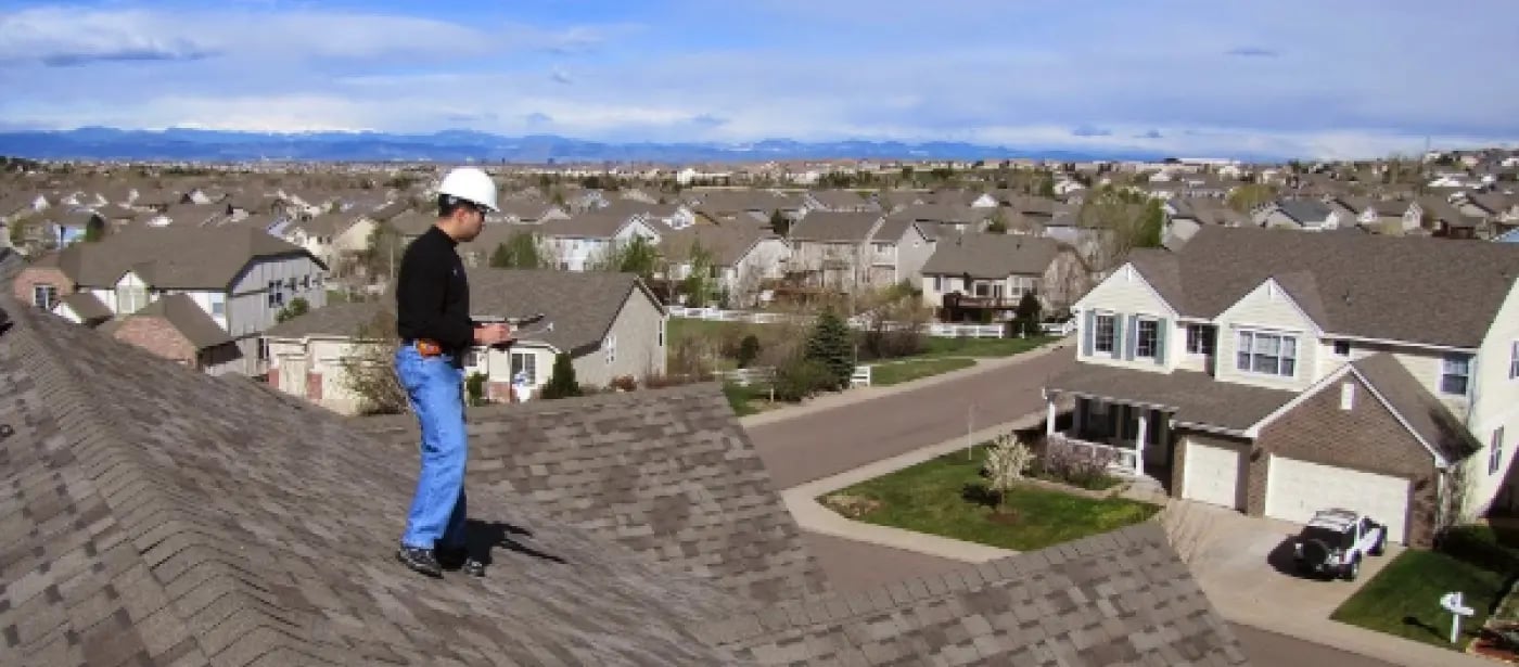 Man on roof