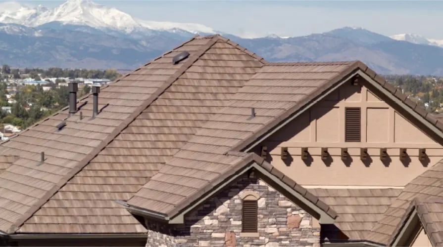 Residential tile roof installation