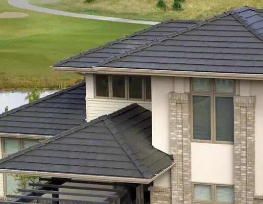 HOA community with red concrete tile roofing being replaced