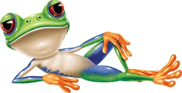 Eco the frog relaxing