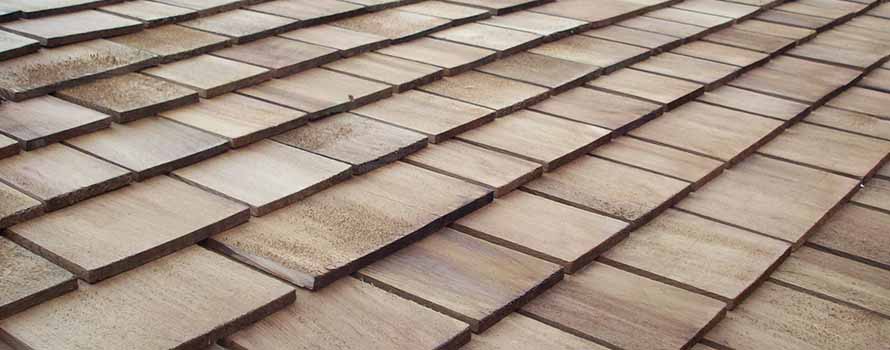 cedar shingles on a roof