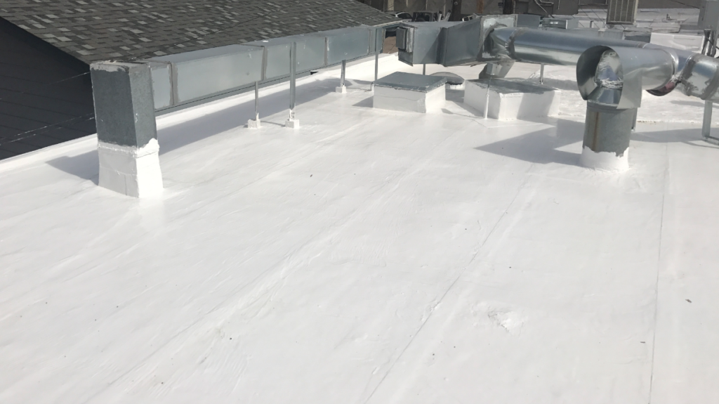 gaco roof coating finished product